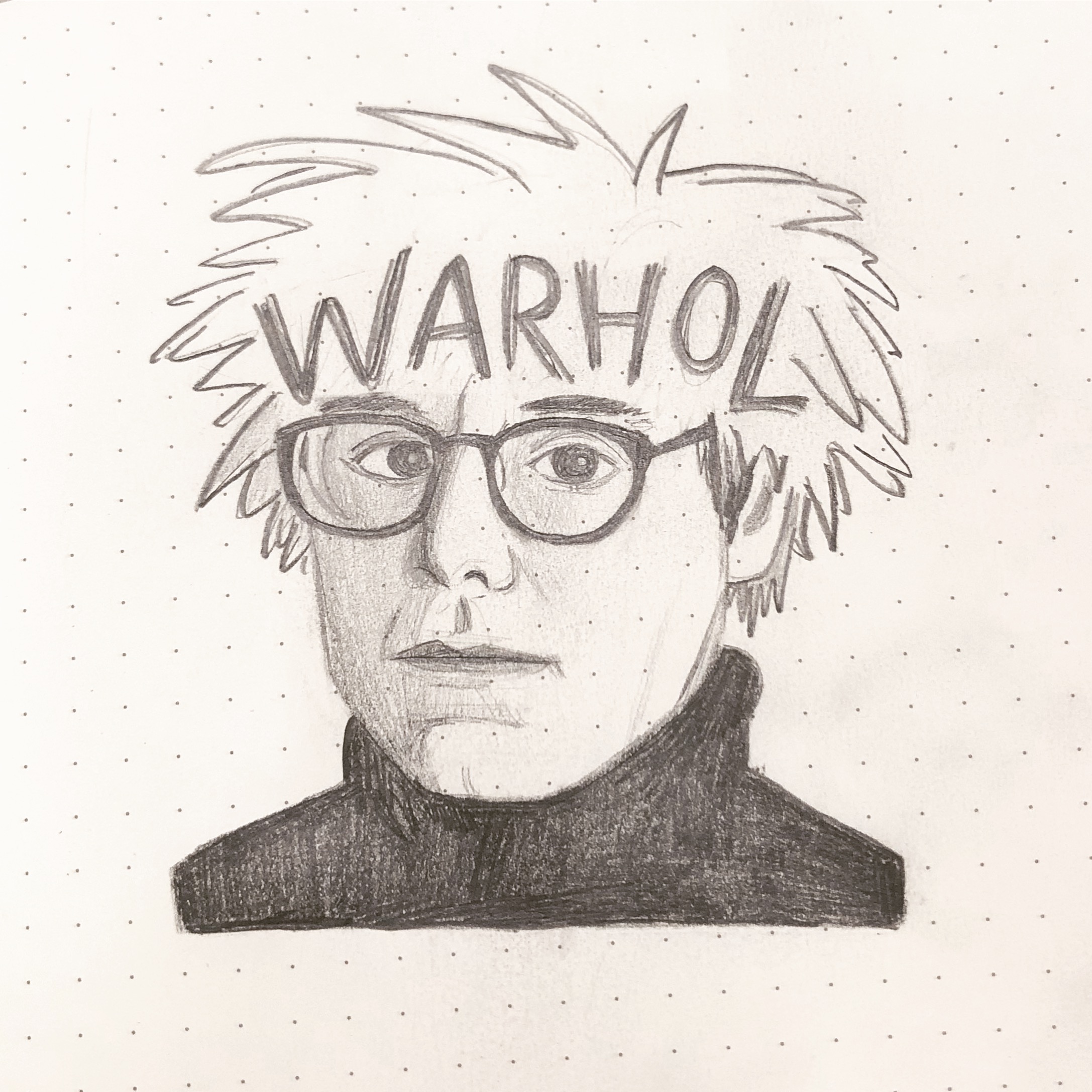 Andy Warhol portrait illustration