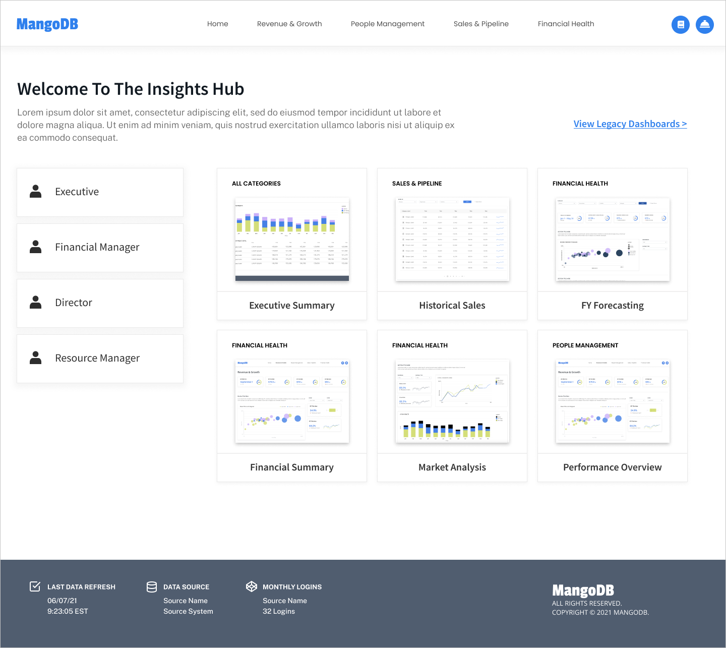 dashboard in light mode